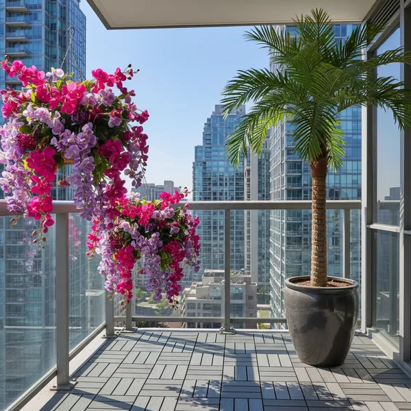 img of The 4-Season Patio: Rotating UV-Resistant Faux Plants Throughout the Year