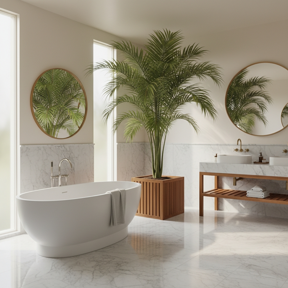 img of The Master Ensuite: Luxury Faux Palms for Spa-Style Bathrooms