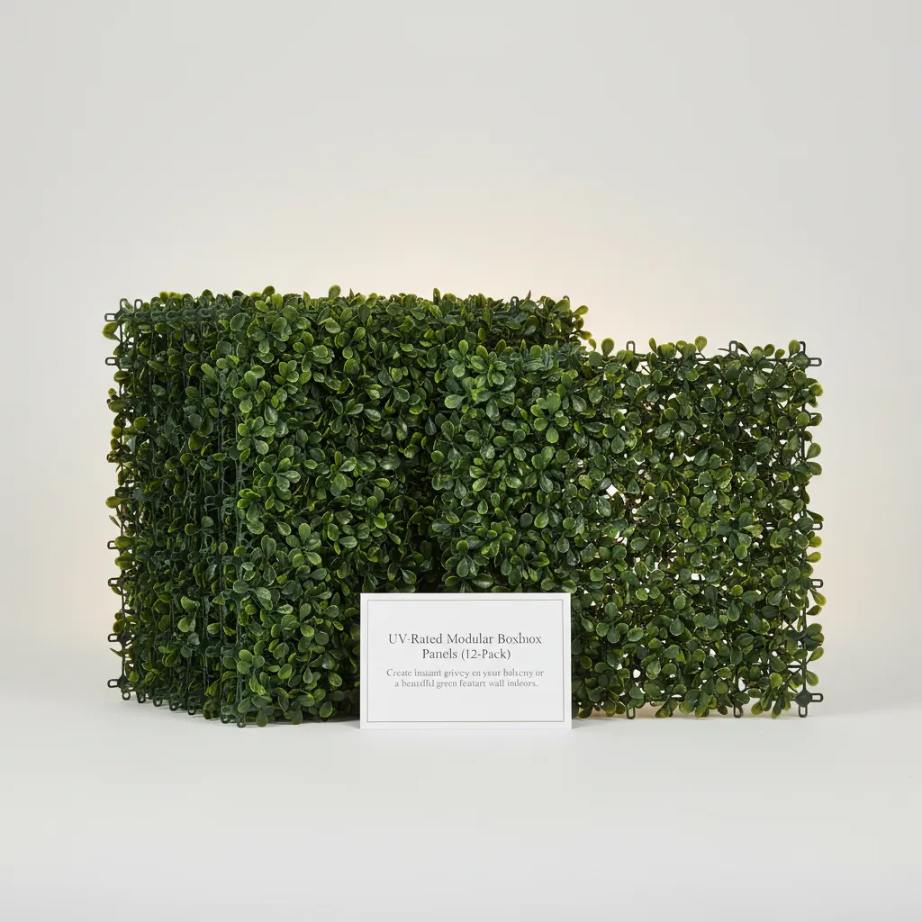 UV-Rated Modular Boxwood Panels (12-Pack)