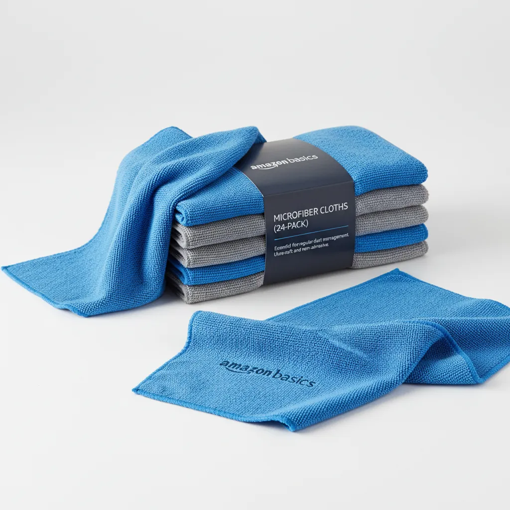 Amazon Basics Microfiber Cloths (24-Pack)