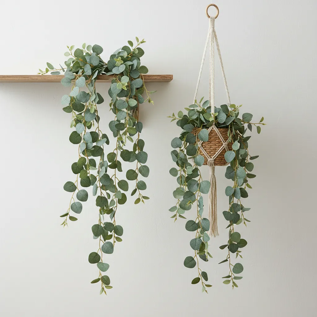 2-Pack Artificial Hanging Eucalyptus