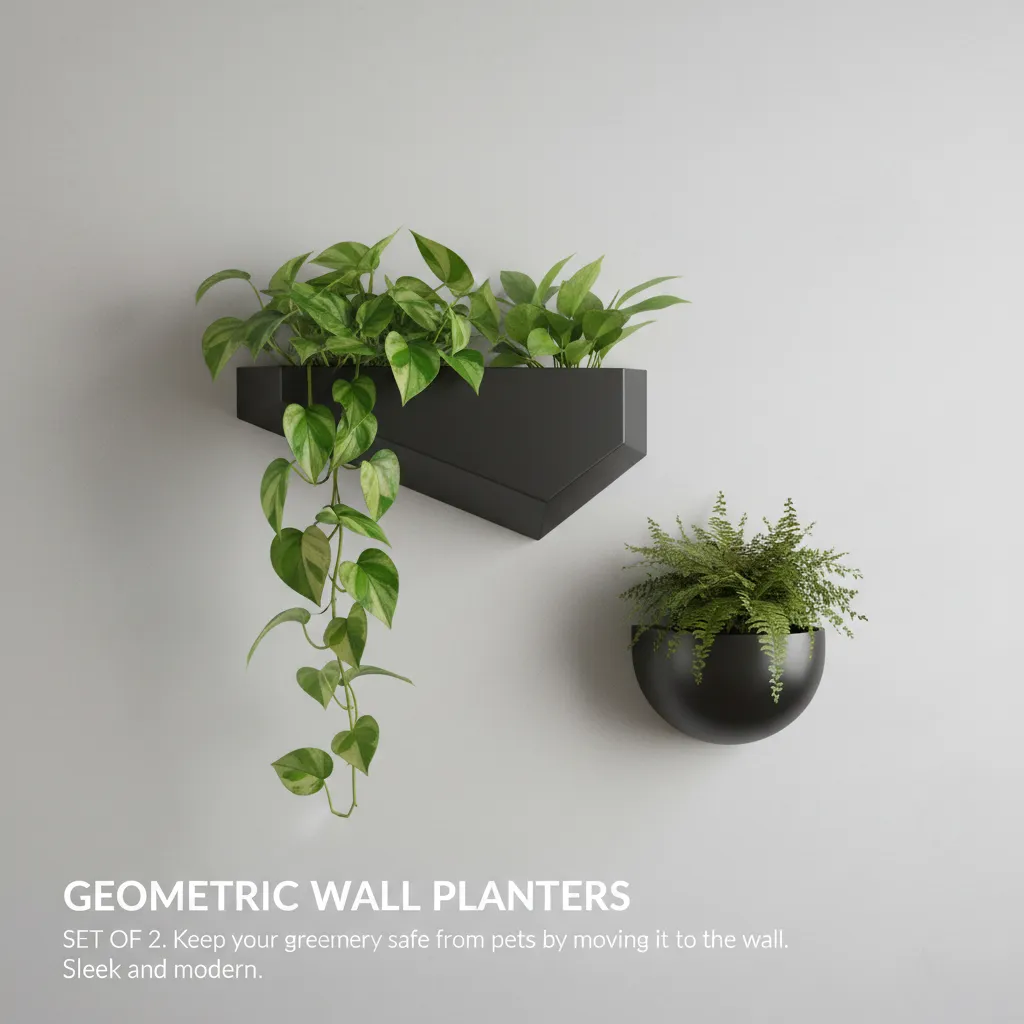 Geometric Wall Planters (Set of 2)