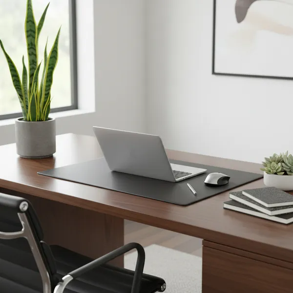 img of The Productive Desk: How to Style Your Workspace with Faux Greenery