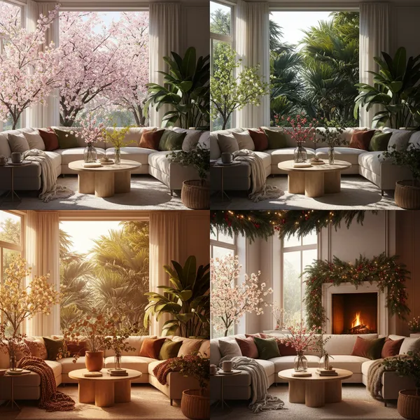 img of Seasonal Faux Decor: How to Rotate Your Artificial Greenery Throughout the Year