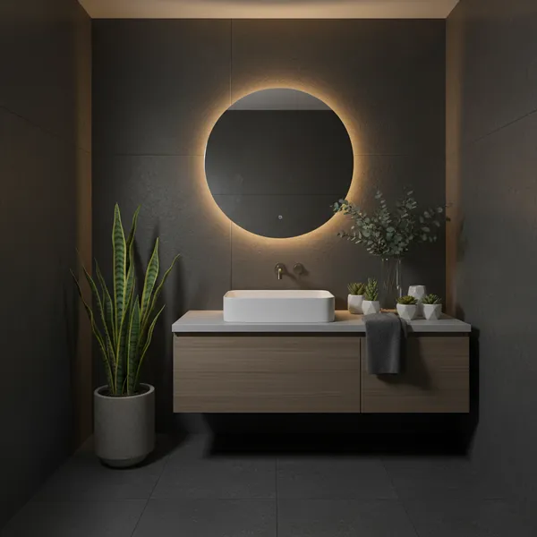 img of Windowless Bathroom Magic: Best Faux Plants for Zero-Light Spaces